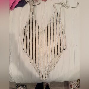 Billabong Women's One Piece with Black Stripes